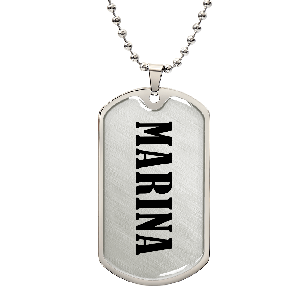 Marina v01 - Luxury Dog Tag Necklace
