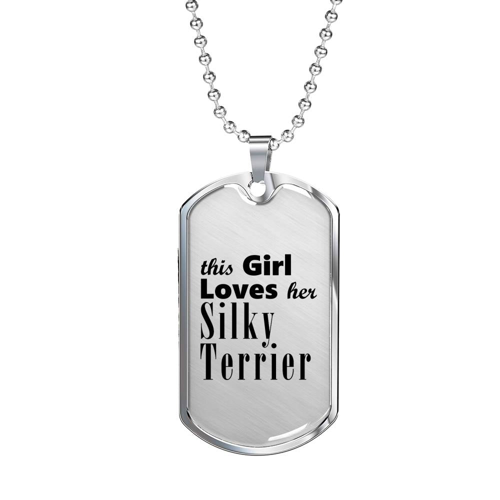 Silky Terrier - Luxury Dog Tag Necklace