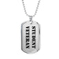 Student Veteran - Luxury Dog Tag Necklace