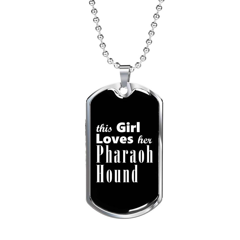 Pharaoh Hound v2 - Luxury Dog Tag Necklace