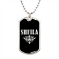 Sheila v02a - Luxury Dog Tag Necklace