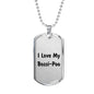 Love My Bossi-Poo v4 - Luxury Dog Tag Necklace