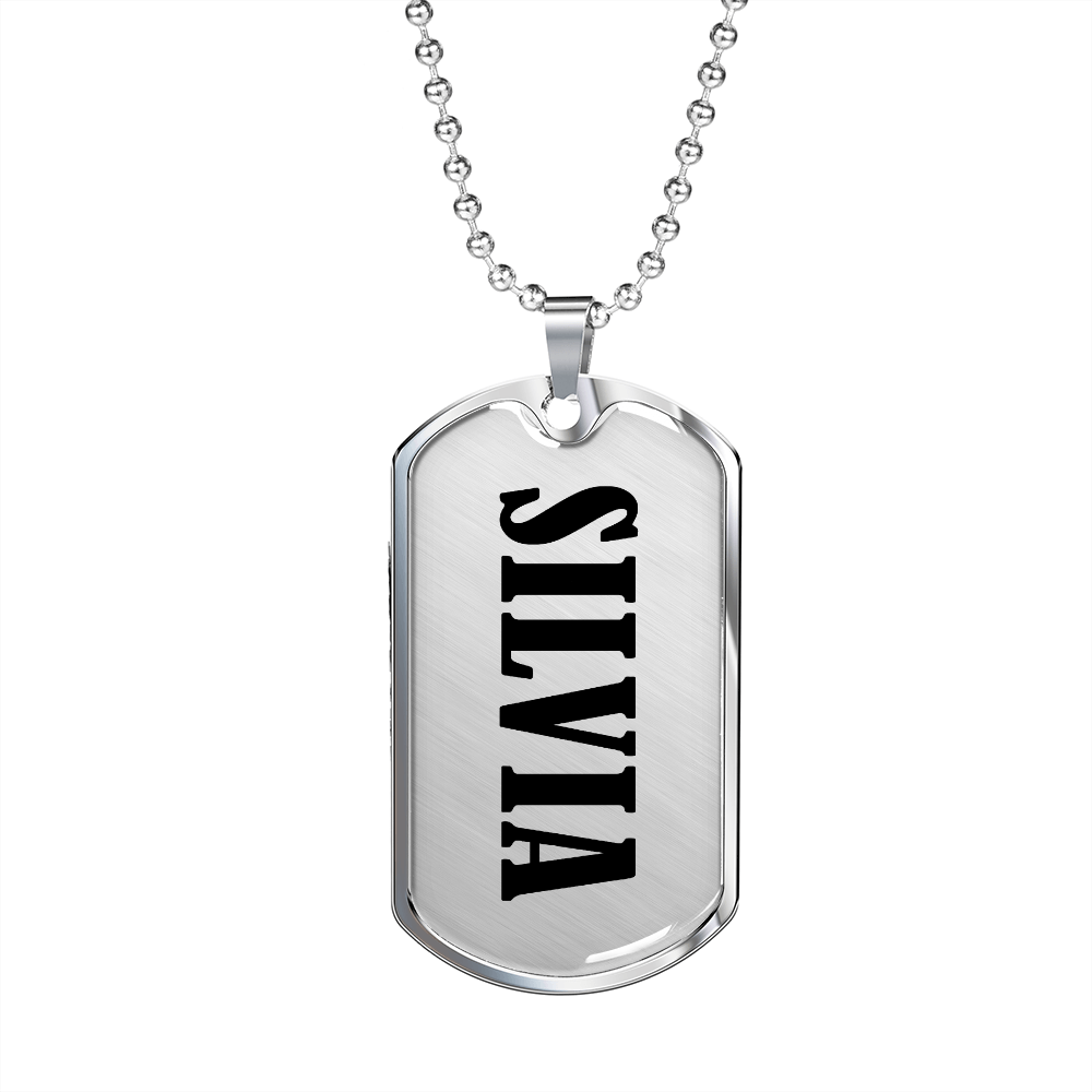 Silvia v01 - Luxury Dog Tag Necklace