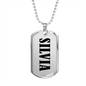 Silvia v01 - Luxury Dog Tag Necklace