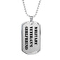 Military Veteran's Girlfriend - Luxury Dog Tag Necklace