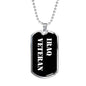 Iraq Veteran v3 - Luxury Dog Tag Necklace