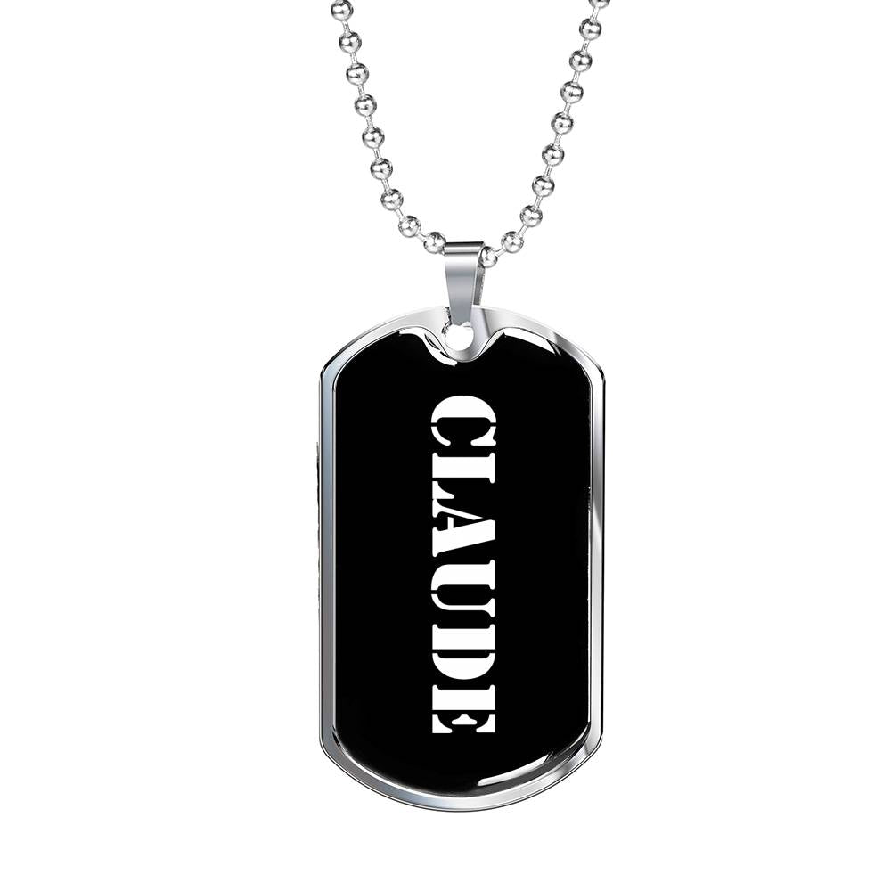 Claude v2 - Luxury Dog Tag Necklace