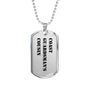 Coast Guardsman's Cousin - Luxury Dog Tag Necklace