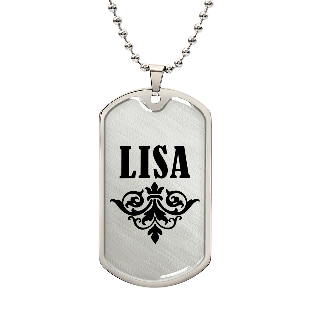 Lisa v01a - Luxury Dog Tag Necklace