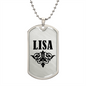 Lisa v01a - Luxury Dog Tag Necklace