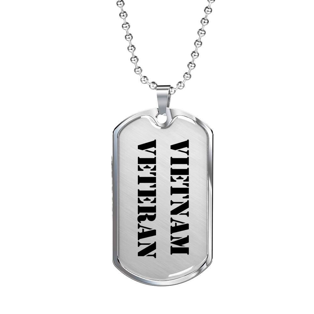 Vietnam Veteran - Luxury Dog Tag Necklace
