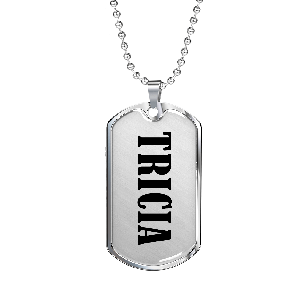 Tricia v01 - Luxury Dog Tag Necklace