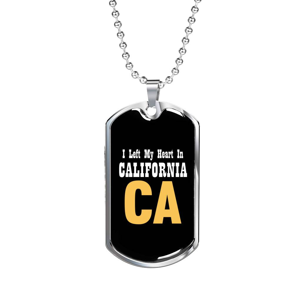 Heart In California - Luxury Dog Tag Necklace