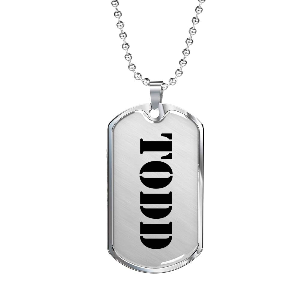 Todd - Luxury Dog Tag Necklace