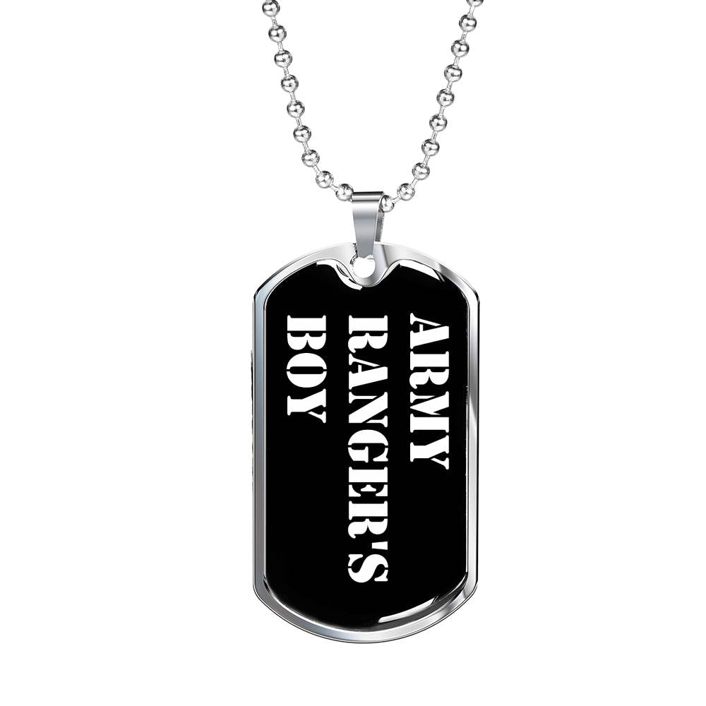 Army Ranger's Boy v3 - Luxury Dog Tag Necklace