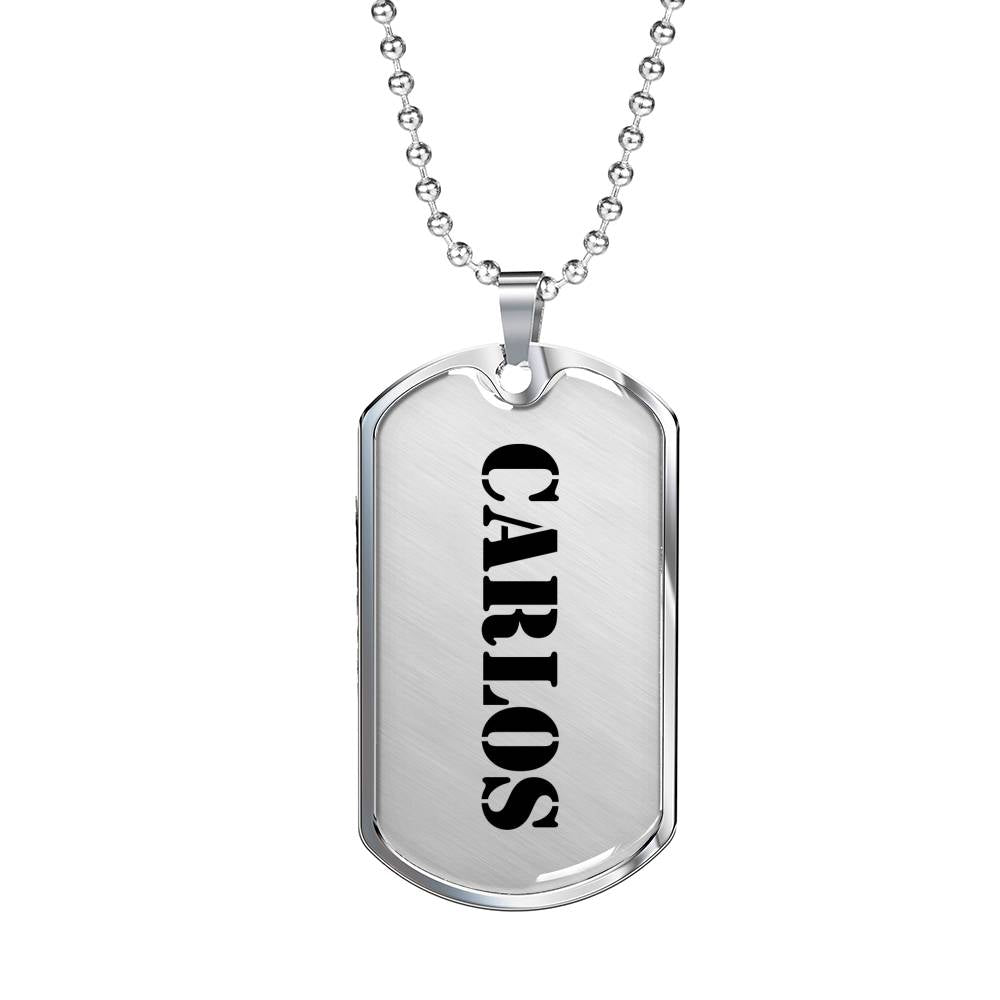 Carlos - Luxury Dog Tag Necklace