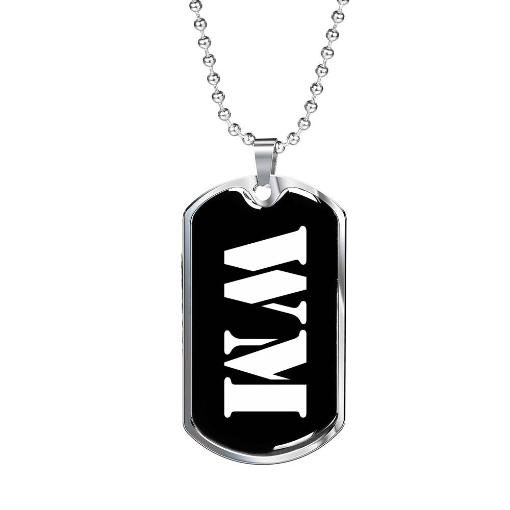Wm v2 - Luxury Dog Tag Necklace