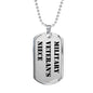 Military Veteran's Niece - Luxury Dog Tag Necklace