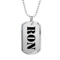 Ron - Luxury Dog Tag Necklace