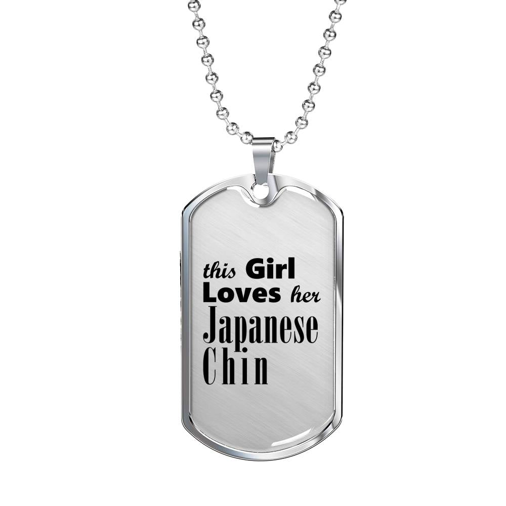 Japanese Chin - Luxury Dog Tag Necklace