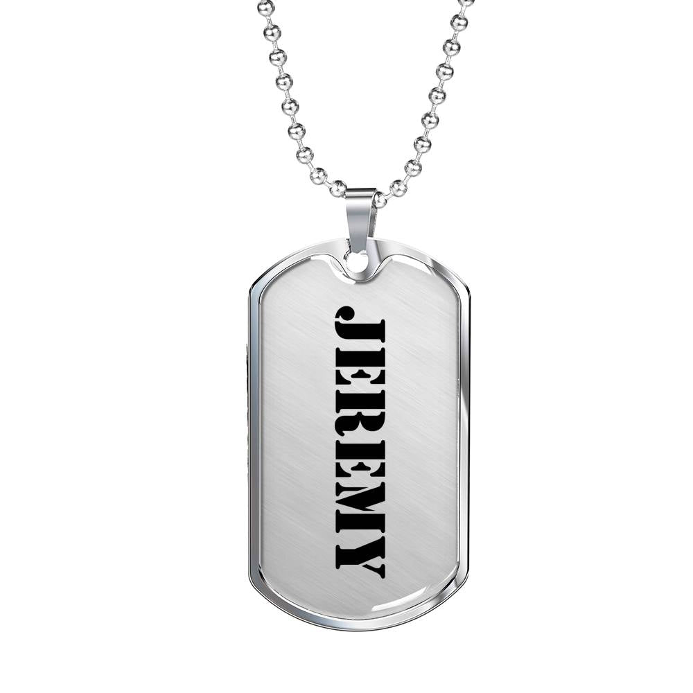Jeremy - Luxury Dog Tag Necklace