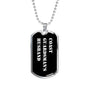 Coast Guardsman's Husband v3 - Luxury Dog Tag Necklace