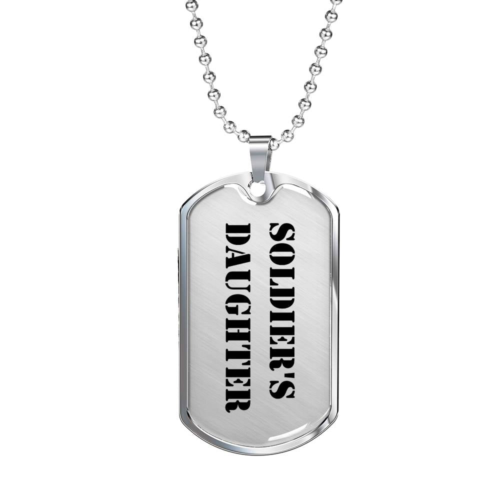 Soldier's Daughter - Luxury Dog Tag Necklace