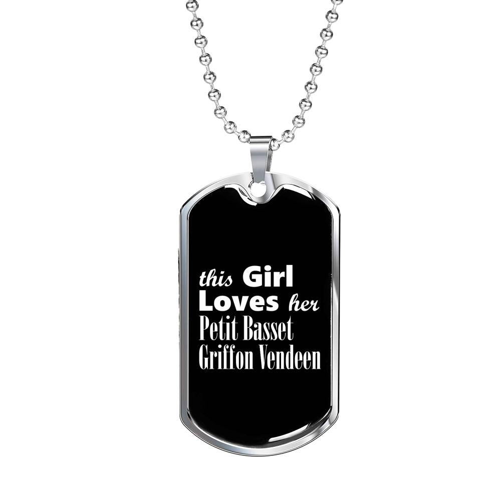 Petit Basset Griffon Vendeen v2 - Luxury Dog Tag Necklace