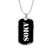 Amos v2 - Luxury Dog Tag Necklace