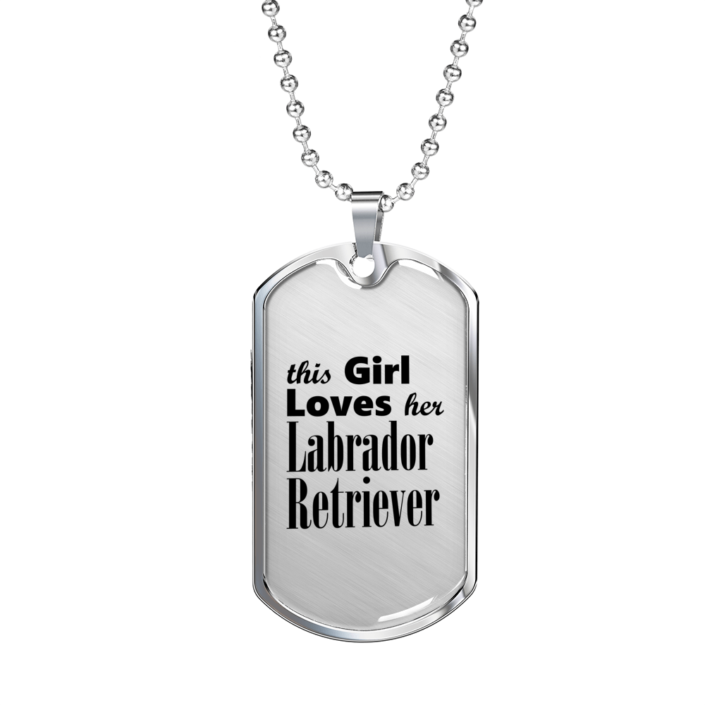 Labrador Retriever - Luxury Dog Tag Necklace