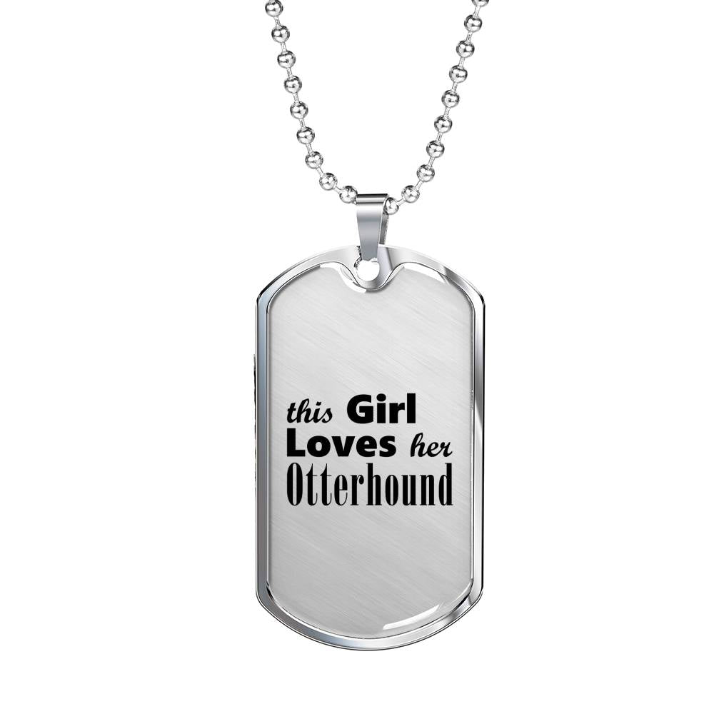 Otterhound - Luxury Dog Tag Necklace