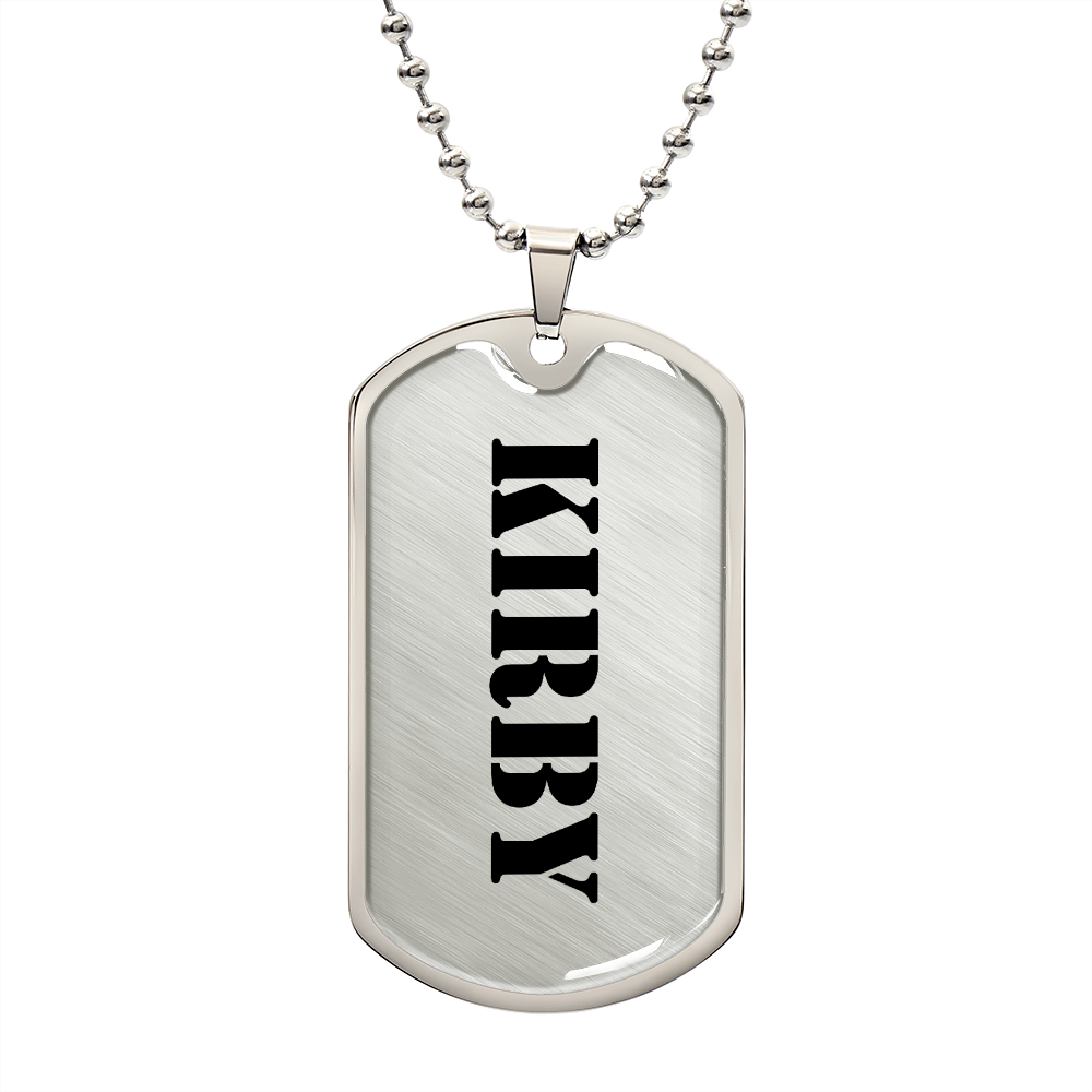 Kirby - Luxury Dog Tag Necklace