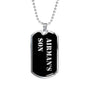 Airman's Son v2 - Luxury Dog Tag Necklace