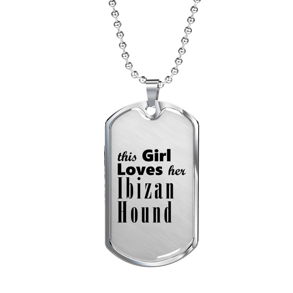 Ibizan Hound - Luxury Dog Tag Necklace