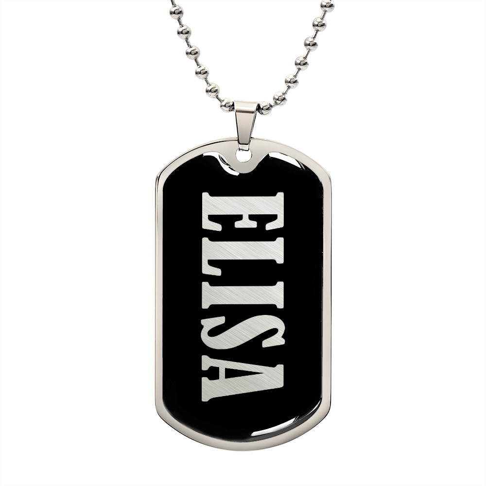 Elisa v02 - Luxury Dog Tag Necklace