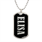 Elisa v02 - Luxury Dog Tag Necklace