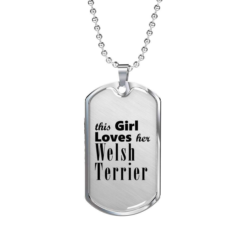 Welsh Terrier - Luxury Dog Tag Necklace