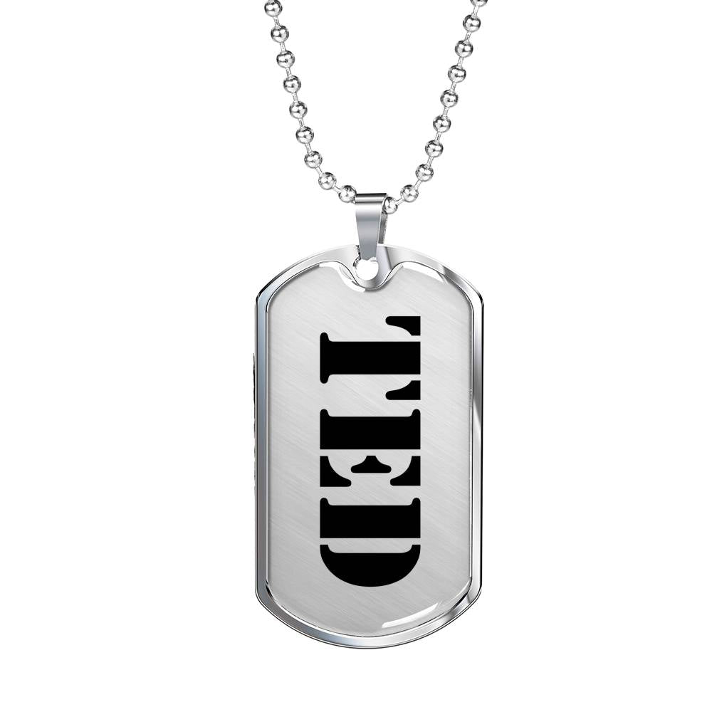 Ted - Luxury Dog Tag Necklace