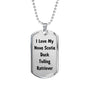 Love My Nova Scotia Duck Tolling Retriever v4 - Luxury Dog Tag Necklace