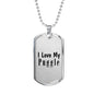 Love My Puggle - Luxury Dog Tag Necklace