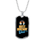 Best Buckin' Dad Ever - Luxury Dog Tag Necklace