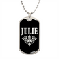 Julie v02a - Luxury Dog Tag Necklace