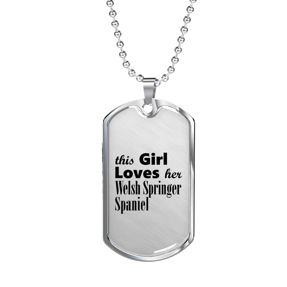 Welsh Springer Spaniel - Luxury Dog Tag Necklace