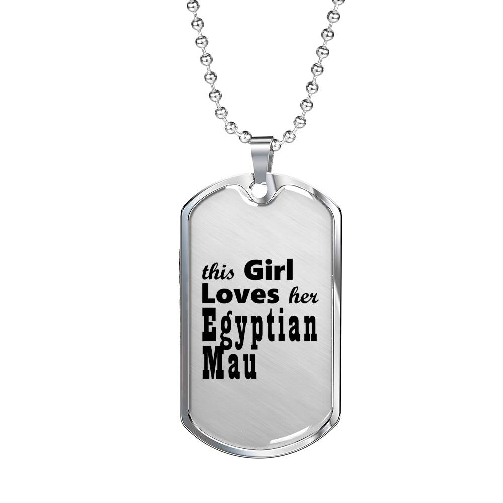 Egyptian Mau - Luxury Dog Tag Necklace