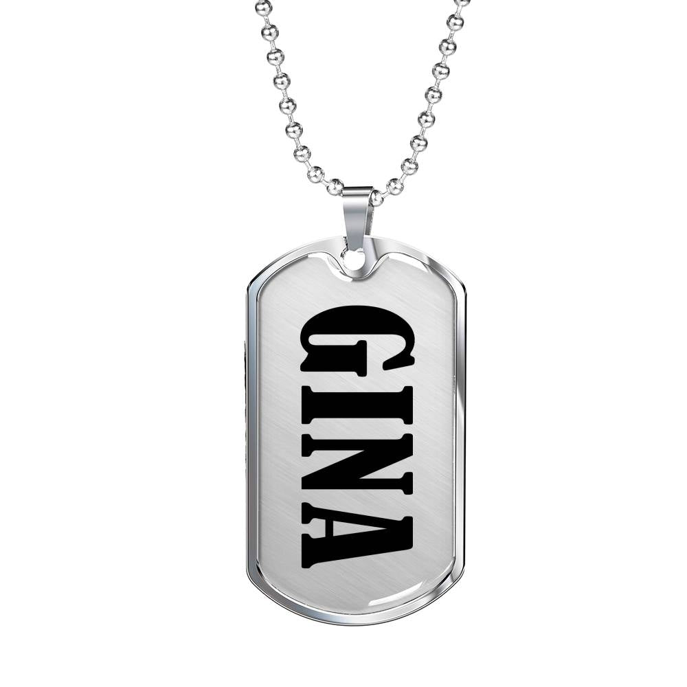 Gina v01 - Luxury Dog Tag Necklace