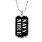 Navy Niece v2 - Luxury Dog Tag Necklace