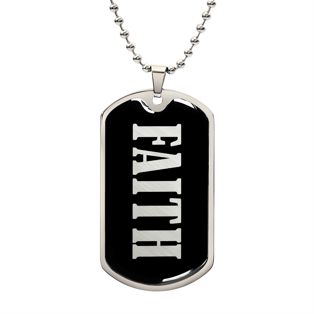 Faith v02 - Luxury Dog Tag Necklace
