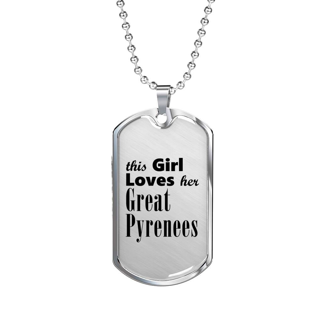 Great Pyrenees - Luxury Dog Tag Necklace