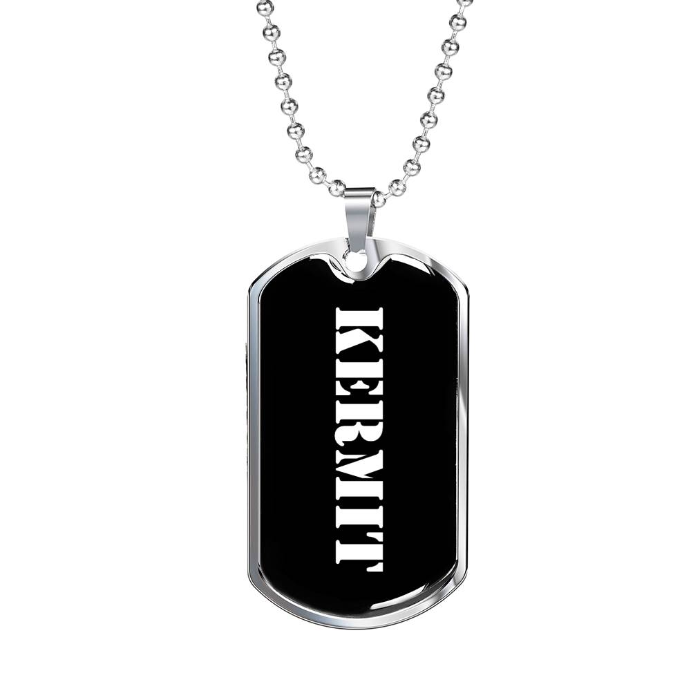 Kermit v2 - Luxury Dog Tag Necklace