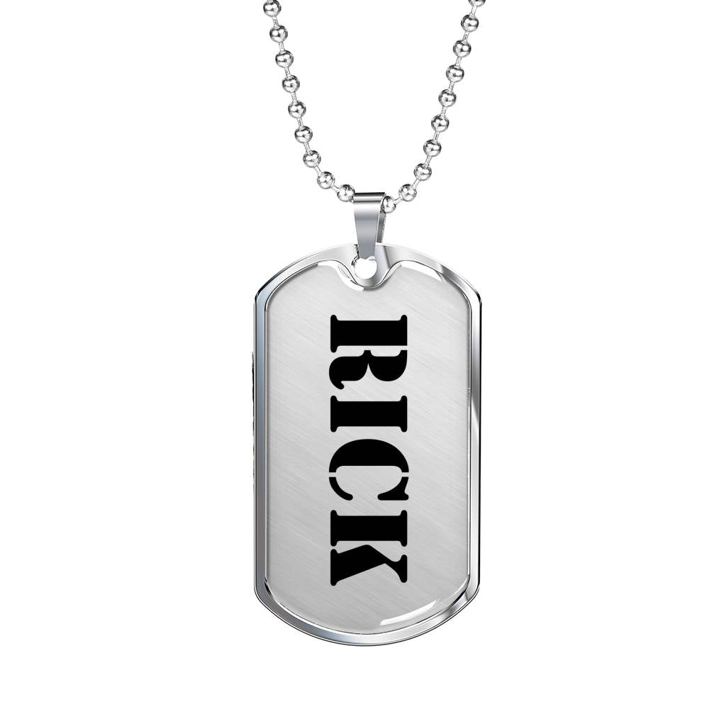 Rick - Luxury Dog Tag Necklace